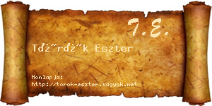 Török Eszter névjegykártya